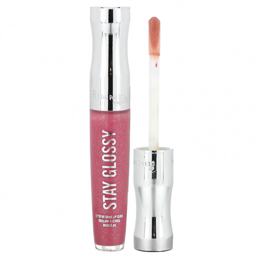 Rimmel London, Stay Glossy, блеск для губ, оттенок 160 Stay My Rose, 5,5 мл (0,18 жидк. унции) #1