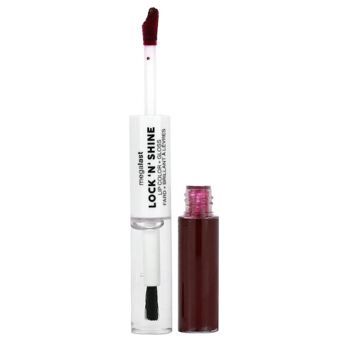 wet n wild, Megalast, Lock 'N' Shine, краска для губ и блеск, Sizzling Siren, 4 мл (0,13 жидк. Унции) #1