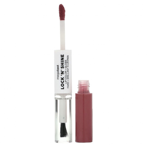 wet n wild, MegaLast, Lock 'N' Shine, краска для губ и блеск, Pinky Promise, 8 мл (0,26 жидк. Унции) #1