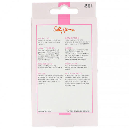 Sally Hansen, Масло для ногтей и кутикулы с витамином E, 13,3 мл #1