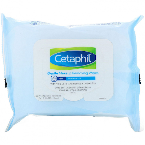 Cetaphil, Салфетки для деликатного снятия макияжа, 25 влажных салфеток #1