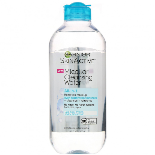 Garnier, SkinActive, мицеллярная очищающая вода, средство для снятия макияжа (в том числе водостойкой туши) «все в 1», для всех типов кожи, 400 мл #1