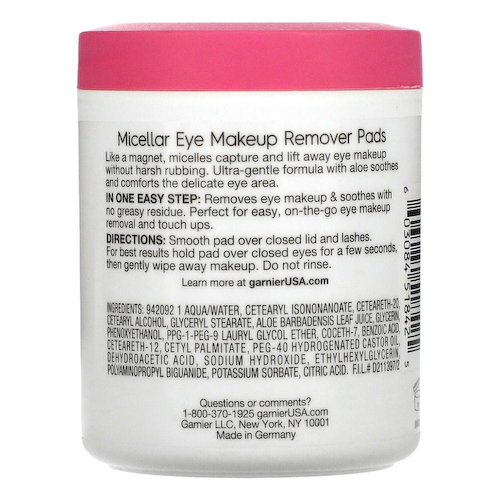 Garnier, SkinActive, мицеллярные подушечки для снятия макияжа, 100 подушечек #1