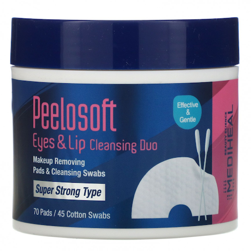 Mediheal, Peelosoft Eyes & Lip Cleansing Duo, 70 подушечек / 45 ватных тампонов #1