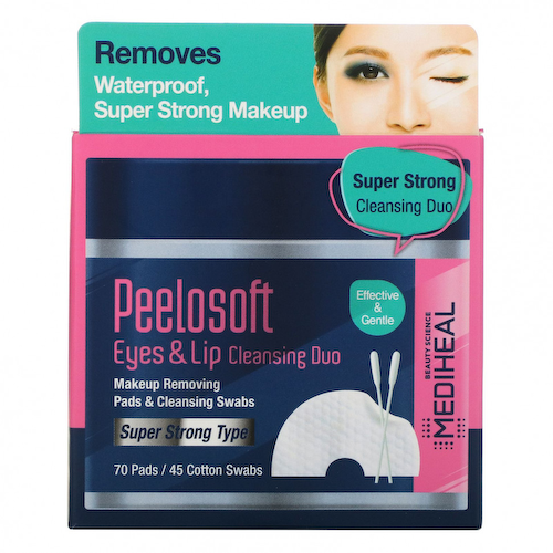 Mediheal, Peelosoft Eyes & Lip Cleansing Duo, 70 подушечек / 45 ватных тампонов #1