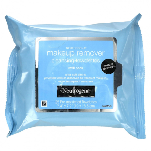 Neutrogena, очищающие салфетки для снятия макияжа, 25 влажных салфеток #1