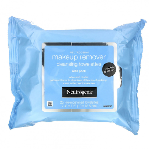 Neutrogena, Очищающие салфетки для снятия макияжа, 2 упаковки, 25 предварительно увлажненных салфеток в каждой #1