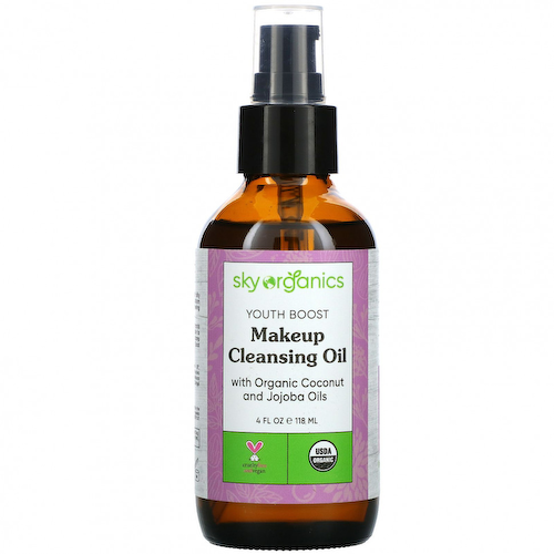 Sky Organics, Youth Boost, Очищающее масло для макияжа, 4 жидких унции (118 мл) #1