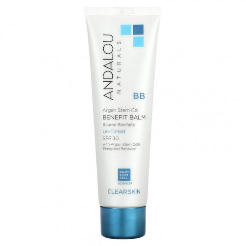 Andalou Naturals, BB бальзам со стволовыми клетками арганы, для чистой кожи, SPF 30, без оттенков, 58 мл (2 жидк. Унции) #1