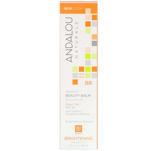 Andalou Naturals, BB Beauty Balm, осветляющий бальзам с витамином C, SPF 30, прозрачный, 58 мл (2 жидк. унции) #1