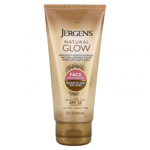 Jergens, Natural Glow, увлажняющее средство для лица, SPF 20, от средних до темных оттенков кожи, 59 мл (2 жидк. унции) #1