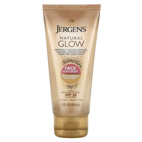 Jergens, Увлажняющее средство Natural Glow для ежедневного ухода за лицом, SPF 20, оттенок Fair to Medium, 59 мл #1