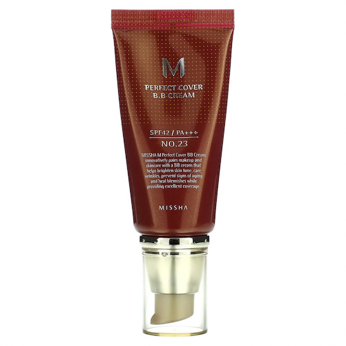 Missha, M Perfect Cover, BB-крем, SPF 42 PA+++, оттенок 23 натуральный бежевый, 50 мл (1,7 унции) #1