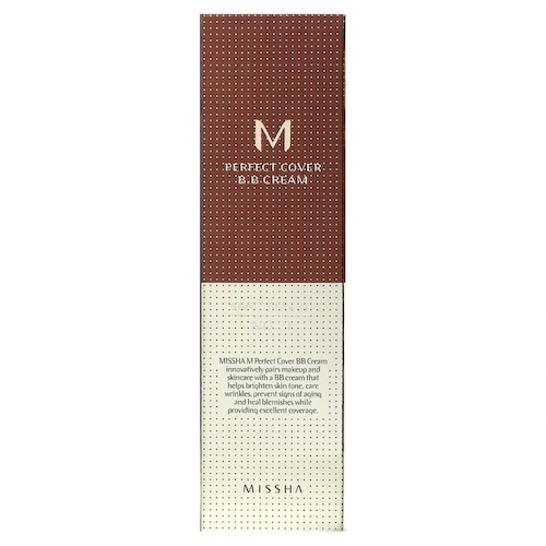 Missha, M Perfect Cover, BB-крем, SPF 42 PA+++, оттенок 21 светло-бежевый, 50 мл (1,7 унции) #1
