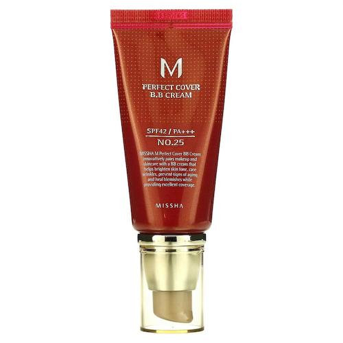 Missha, M Perfect Cover, BB-крем, SPF 42/PA+++, оттенок 25 теплый бежевый, 50 мл (1,7 унции) #1