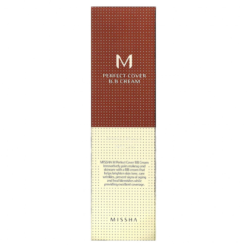 Missha, M Perfect Cover, BB-крем, SPF 42/PA+++, оттенок 25 теплый бежевый, 50 мл (1,7 унции) #1