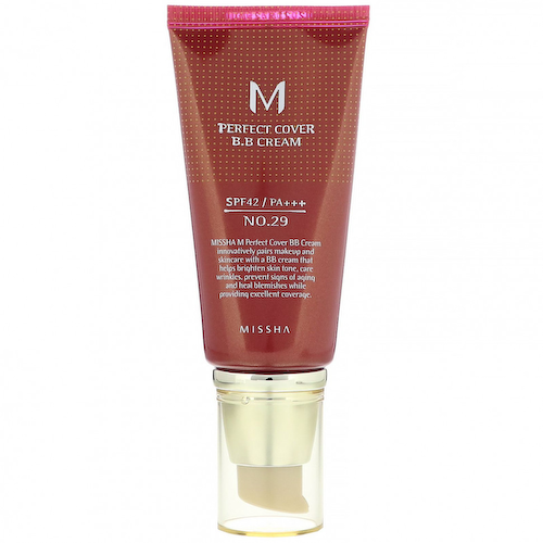 Missha, M Perfect Cover, BB-крем, SPF 42 PA+++, оттенок 29 натуральный бежевый, 50 мл (1,7 унции) #1