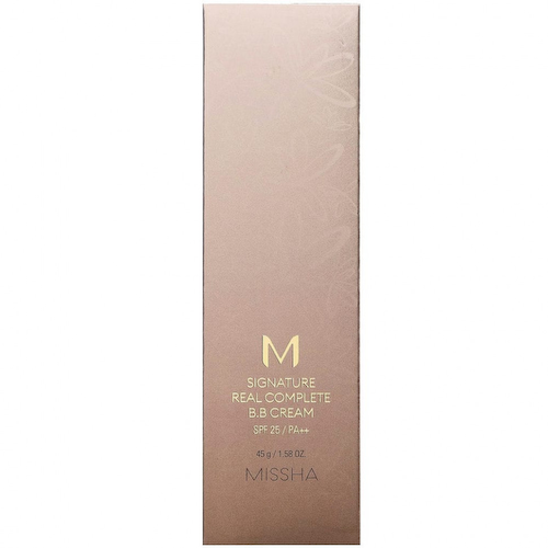 Missha, M Signature Real Complete, BB-крем, SPF 25/PA ++, № 23, натуральный бежевый с желтым подтоном, 45 г (1,58 унции) #1