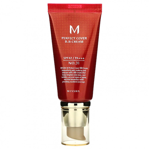 Missha, Perfect Cover BB Cream, BB-крем, SPF 42 PA+++, оттенок 31 золотисто-бежевый, 50 мл #1