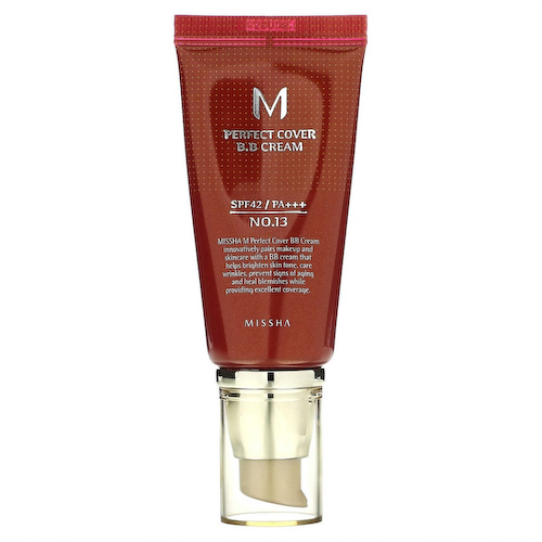 Missha, Perfect Cover BB Cream, BB-крем, SPF 42 PA+++, оттенок 13 насыщенный бежевый, 50 мл #1