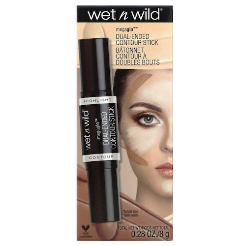 wet n wild, Megaglo, двусторонний контурный стик, 8 г (0,28 унции) #1