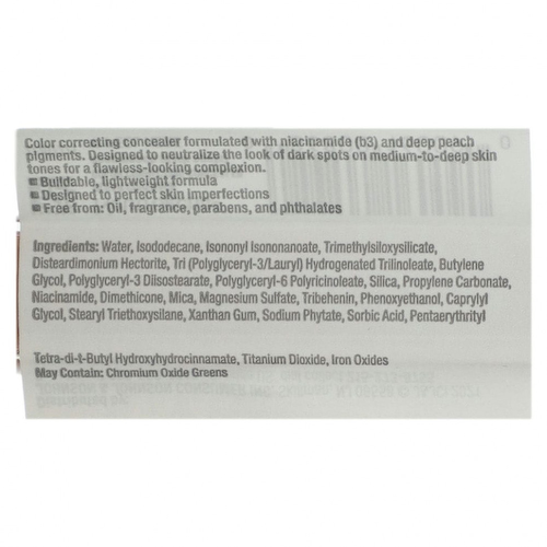 Neutrogena, Clear Coverage, консилер для коррекции цвета, насыщенный персик (темные пятна), 7,1 мл (0,24 жидк. Унции) #1