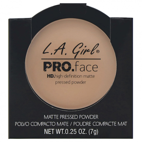 L.A. Girl, Компактная матирующая пудра для лица Pro Face HD, оттенок «Бежевый», 7 г #1