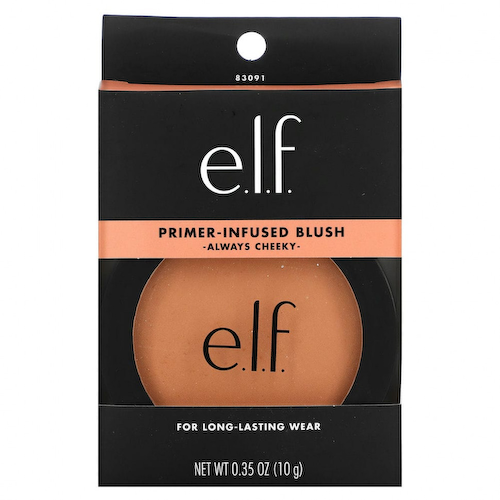 E.L.F., Primer-Infused Blush, румяна с праймером, натуральный розовый, 10 г (0,35 унции) #1
