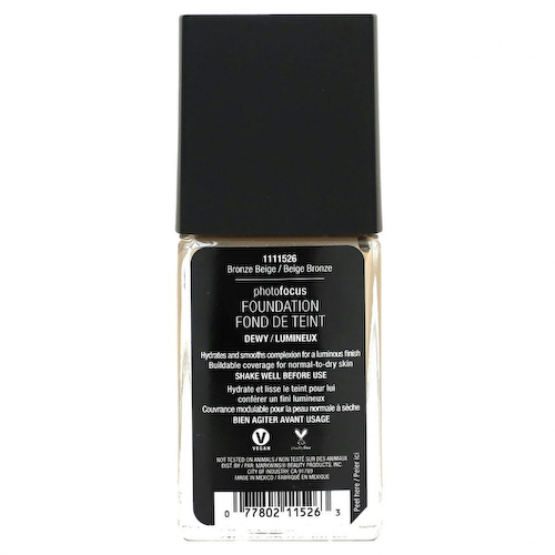 wet n wild, PhotoFocus Foundation, бронзово-бежевый, 28 мл (0,95 жидк. Унции) #1