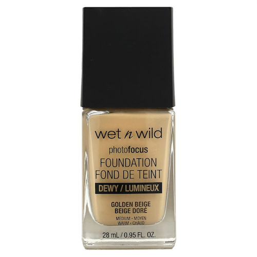 wet n wild, PhotoFocus Foundation, золотисто-бежевый, 28 мл (0,95 жидк. Унции) #1