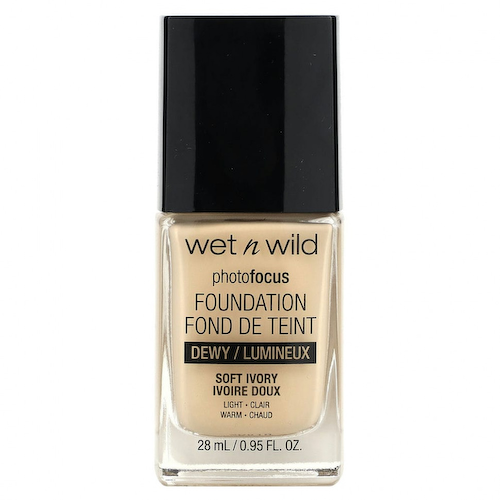 wet n wild, PhotoFocus, тональная основа из мягкой слоновой кости, 28 мл (0,95 жидк. Унции) #1