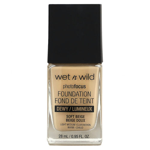 wet n wild, Тональная основа PhotoFocus, мягкий бежевый, 28 мл (0,95 жидк. Унции) #1