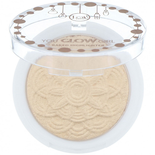 J.Cat Beauty, You Glow Girl, запеченый хайлайтер, оттенок YGG105 «Лунный свет», 8,5 г #1
