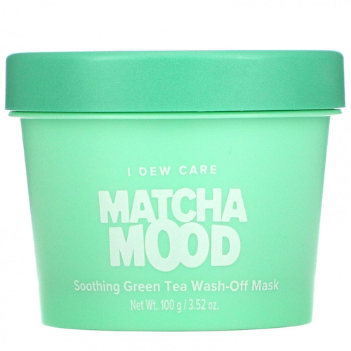 I Dew Care, Matcha Mood, успокаивающая смываемая маска для лица с зеленым чаем, 100 г (3,52 унции) #1