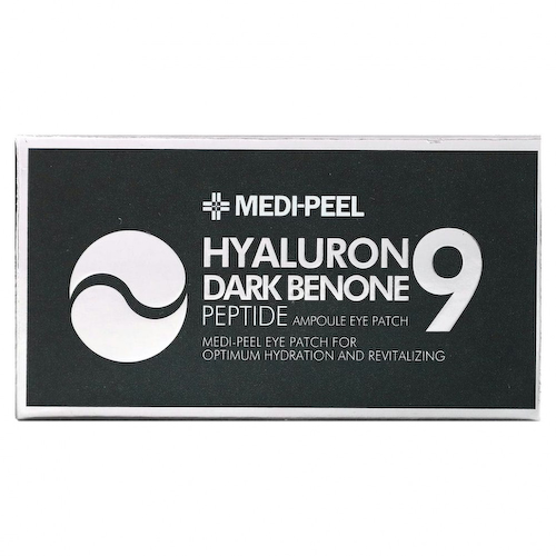Medi-Peel, Hyaluron Dark Benone 9, пептидные ампульные патчи для глаз, 60 патчей #1