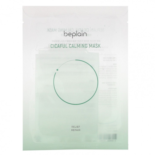 Beplain, Cicaful Calming Beauty Mask, 10 Sheet Masks, 0.95 oz (27 g) Each #1