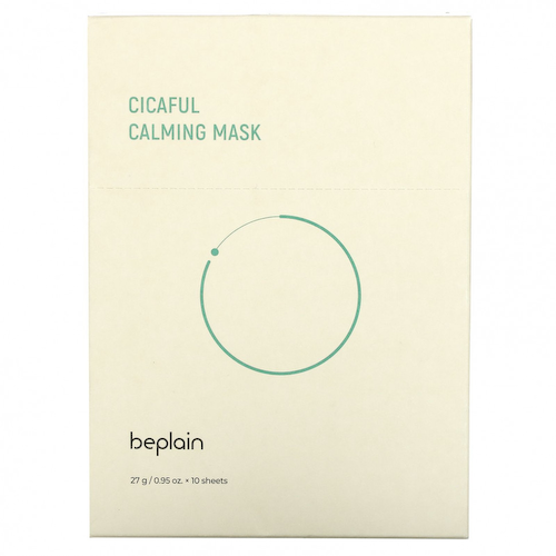 Beplain, Cicaful Calming Beauty Mask, 10 Sheet Masks, 0.95 oz (27 g) Each #1