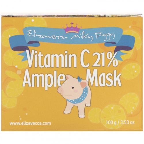 Elizavecca, Milky Piggy, маска для лица с 21% витамина С, 100 г (3,53 унции) #1