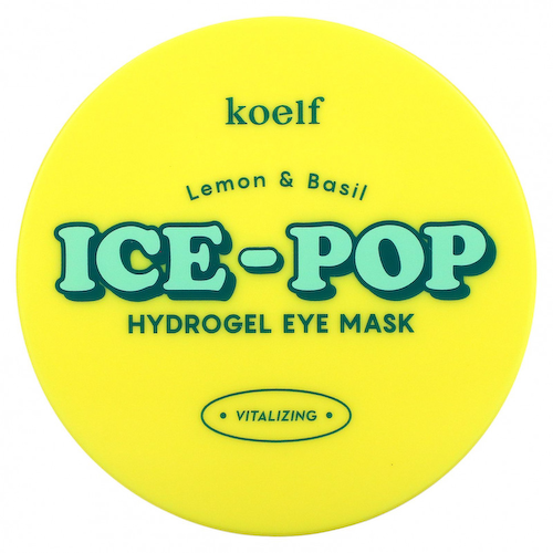 Koelf, Гидрогелевая маска для глаз Ice-Pop, лимон и базилик, 30 пар #1