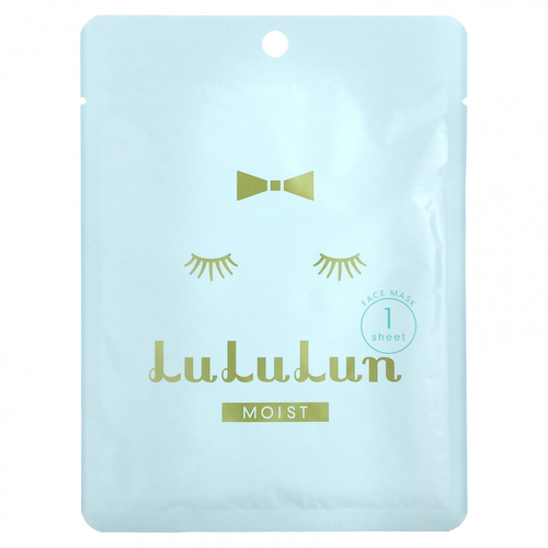 Lululun, Moist, косметическая маска для лица, синяя 5F, 1 шт., 22 мл (0,74 жидк. Унции) #1