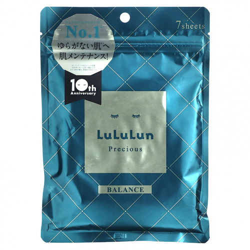 Lululun, Precious Balance, Beauty Sheet Mask, зеленая 4KS, 7 шт., 108 мл (3,65 жидк. Унции) #1