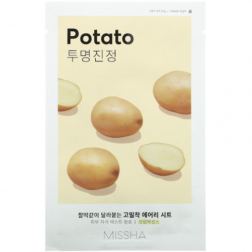 Missha, Тканевая маска Airy Fit, с картофелем, 1 шт., 19 г #1