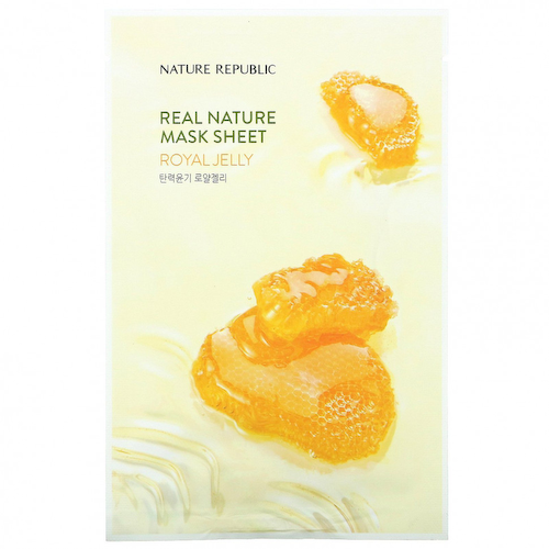 Nature Republic, Real Nature Beauty Mask Sheet, маточное молочко, 1 шт., 23 мл (0,77 жидк. Унции) #1