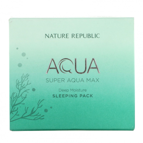 Nature Republic, Super Aqua Max, маска для сна с глубоким увлажнением, 100 мл (3,38 жидк. Унции) #1