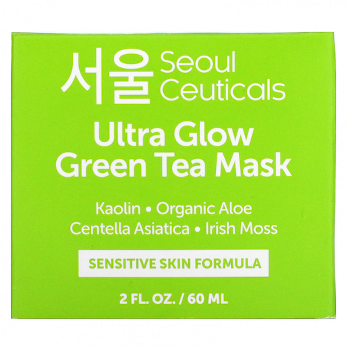 SeoulCeuticals, Ultra Glow, маска для красоты с зеленым чаем, 60 мл (2 жидк. Унции) #1
