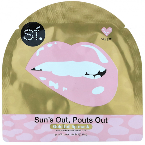 SFGlow, Sun's Out, Pouts Out, маска для губ с золотой фольгой, 1 шт., 8 мл (0,27 унции) #1
