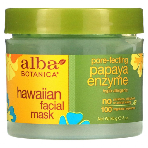 Alba Botanica, гавайская маска для лица, с ферментом папайи для сужения пор, 85 г (3 унции) #1