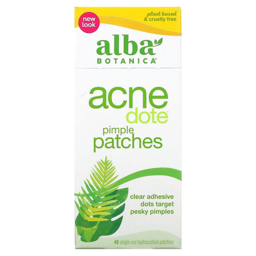 Alba Botanica, Патчи от прыщей от акнедотов, 40 гидроколлоидных патчей для одноразового использования #1