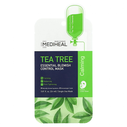 Mediheal, чайное дерево, маска для устранения дефектов кожи лица, 5 шт., по 24 мл (0,81 жидк. унции) #1
