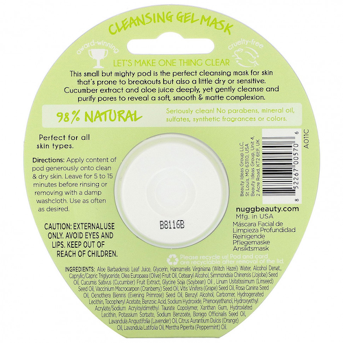 Nugg, Deep Clean Cleansing Gel Mask, 0.33 fl oz (10 ml) #1